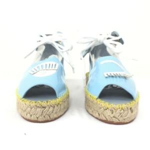 Chiara Ferragni Flirting Wink Espadrille Sandals